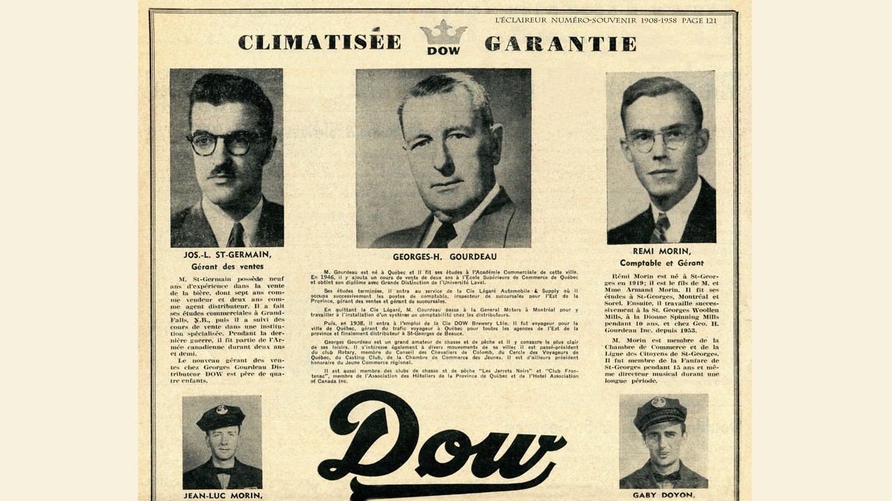 VOUS VOUS SOUVENEZ DE LA BRASSERIE DOW?