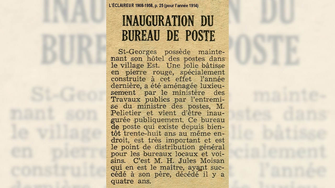 L'ancienne maison du notaire Louis Moisan