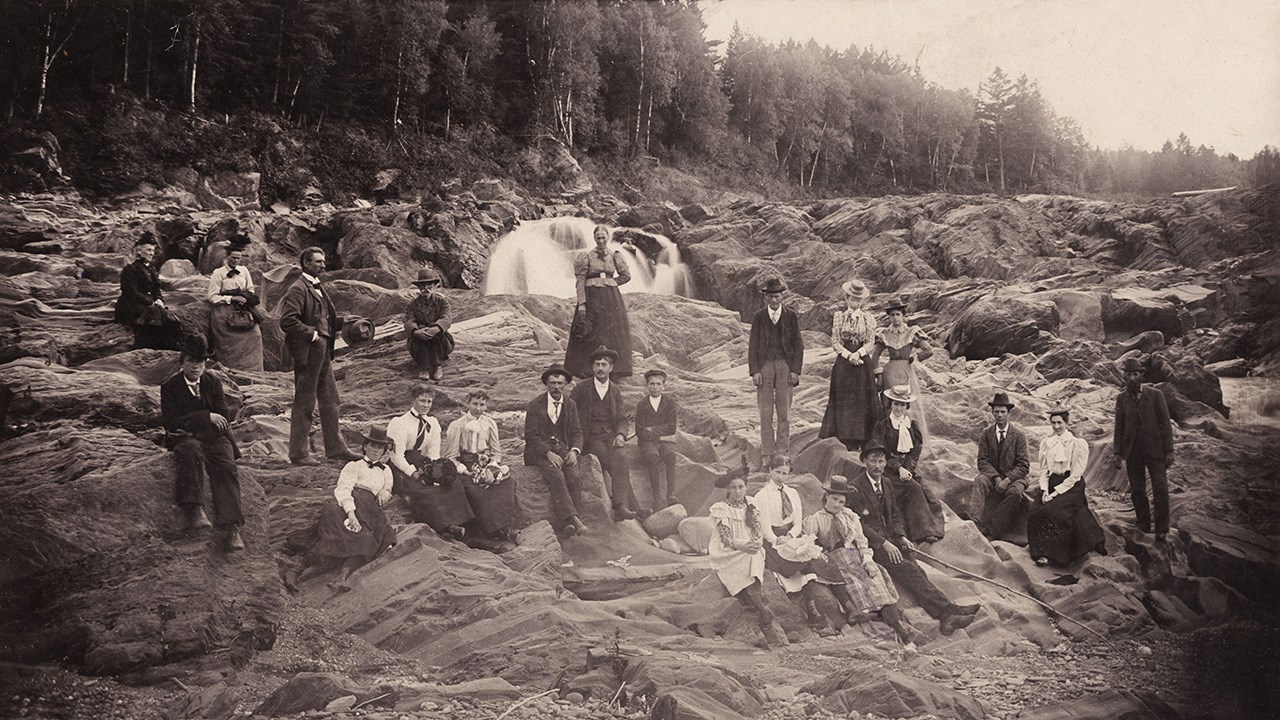 Le ruisseau Stafford près du Grand Sault de la Chaudière.