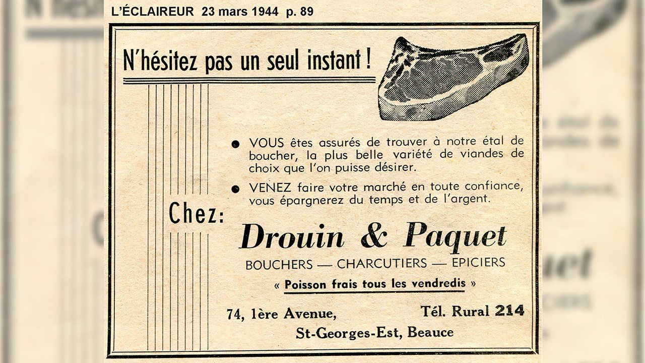 L'épicerie Drouin et Paquet, supermarché d'il y a 75 ans