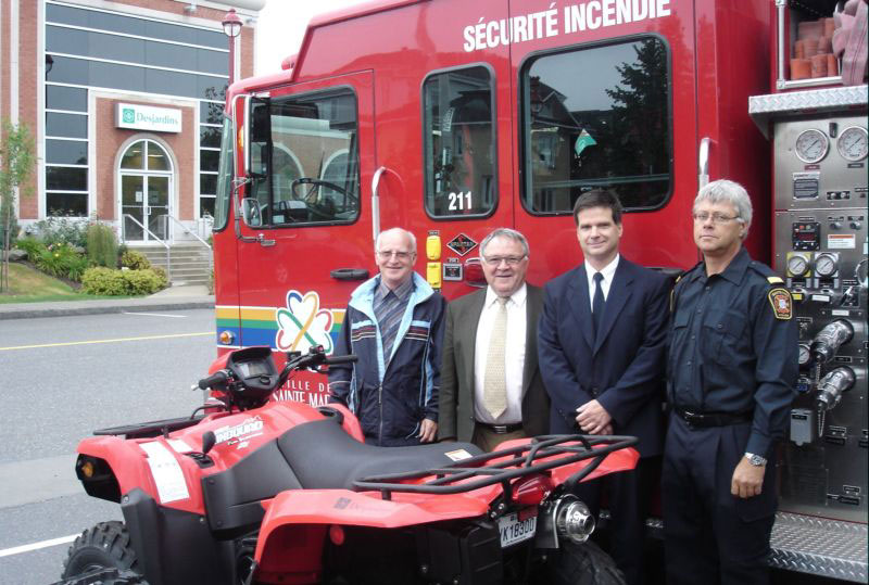 Les pompiers de Sainte-Marie ont maintenant un VTT d’urgence