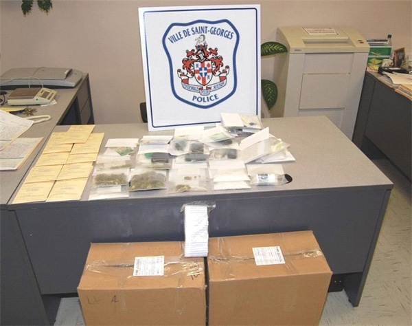 Une saisie importante de stupéfiants pour le Service de police de Saint-Georges