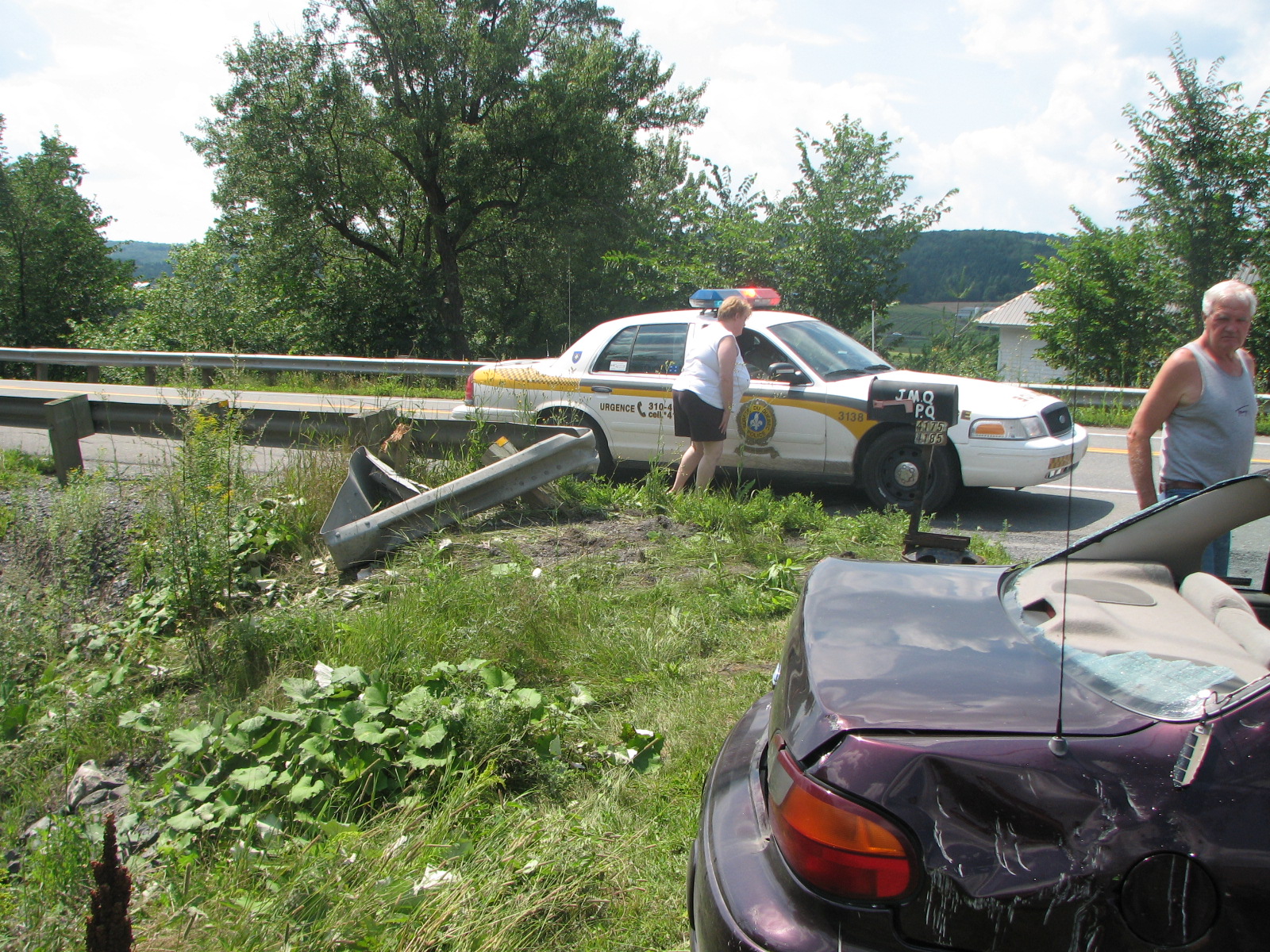 Accident spectaculaire samedi midi sur la 173
