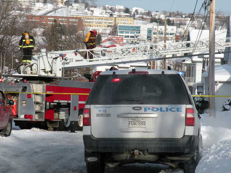 Une résidence prend feu à Saint-Georges
