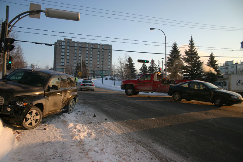 Un accident ralentit le trafic au centre-ville