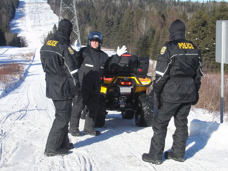 La SQ de Beauce-Sartigan surveille les sentiers de motoneige et de VTT