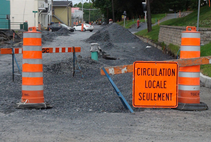 Travaux routiers à Saint-Georges et Saint-Théophile