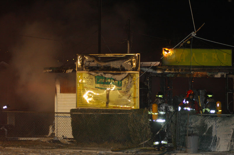 Le mini-putt détruit par les flammes à Saint-Georges
