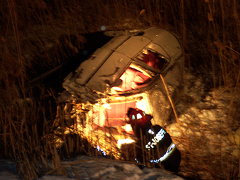 Une violente sortie de route fait un mort à Saint-Joseph