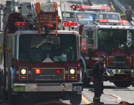 Une cabane à sucre ravagée par les flammes à Saint-Georges