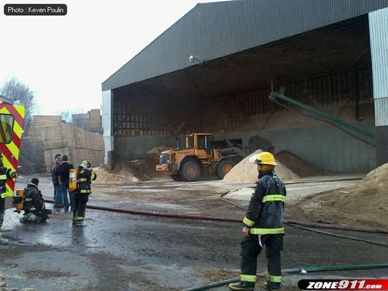 Un incendie cause l’interruption d’une partie des opérations chez René Bernard