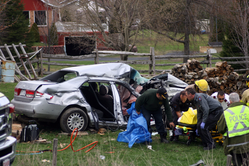 Un violent accident fait un mort à Saint-Honoré