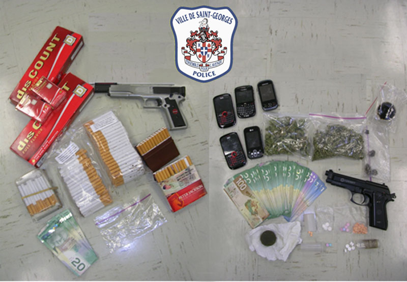 Deux perquisitions de stupéfiants à Saint-Georges