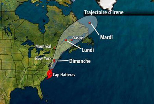Ouragan Irene au Québec : Robert Dutil rencontrera la presse cet après-midi