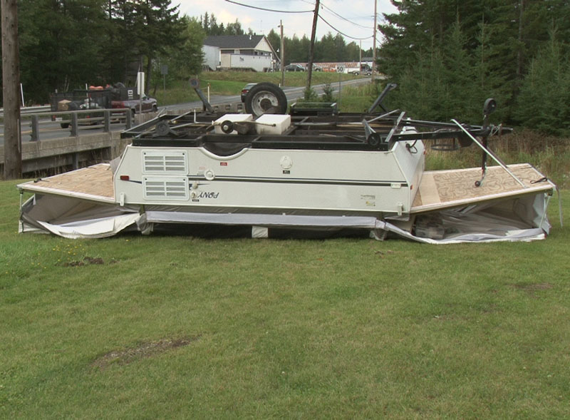 Le vent fait encore des dommages en Beauce