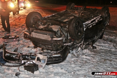 Violente sortie de route à Scott