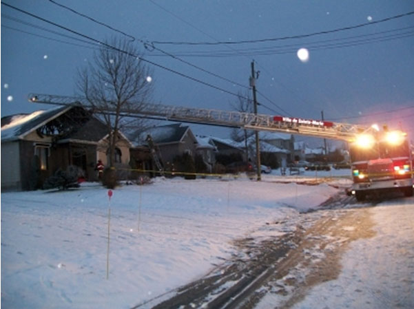 Incendie et vols à Sainte-Marie
