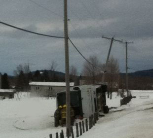 Un autobus d'Autocars La Chaudière est impliqué  dans un accident à Plessisville
