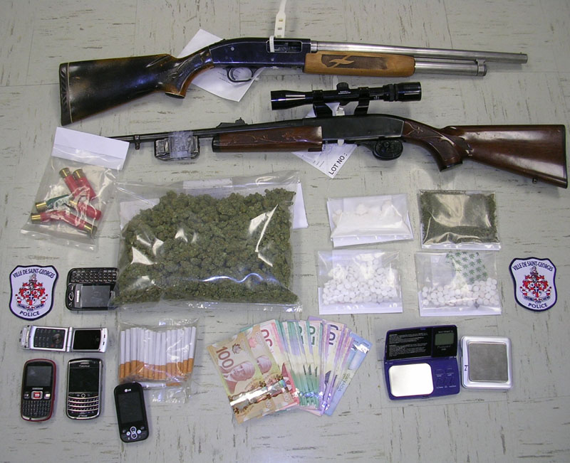 Perquisition de 28 000 $ de drogues sur la 1re Avenue à Saint-Georges