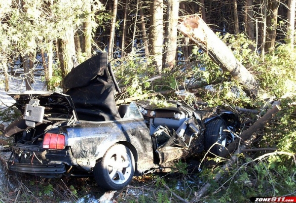 Une violente sortie de route à Saints-Anges
