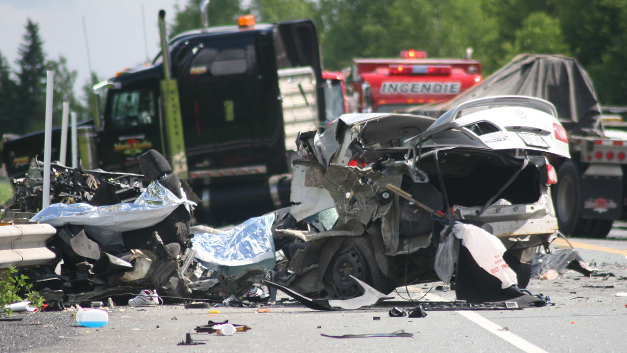 Un collision frontale fait un mort sur la route 173 Sud à Saint-Théophile