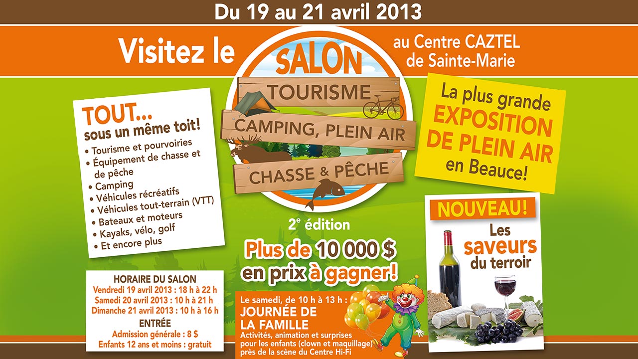 Salon Tourisme Camping, Plein air Chasse & Pêche