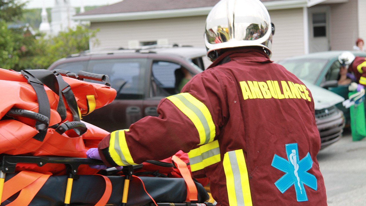 Les ambulanciers ont participé à cet effort de sensibilisation.