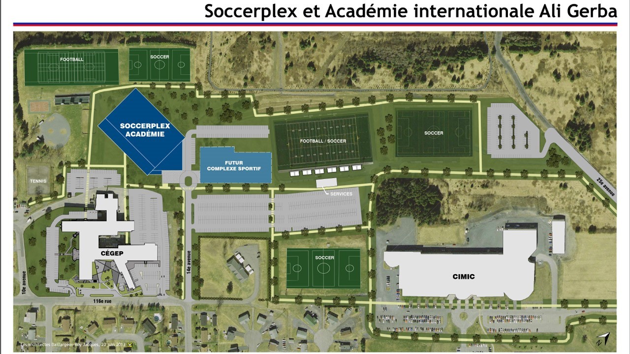 Le plan désignant l'emplacement du projet.