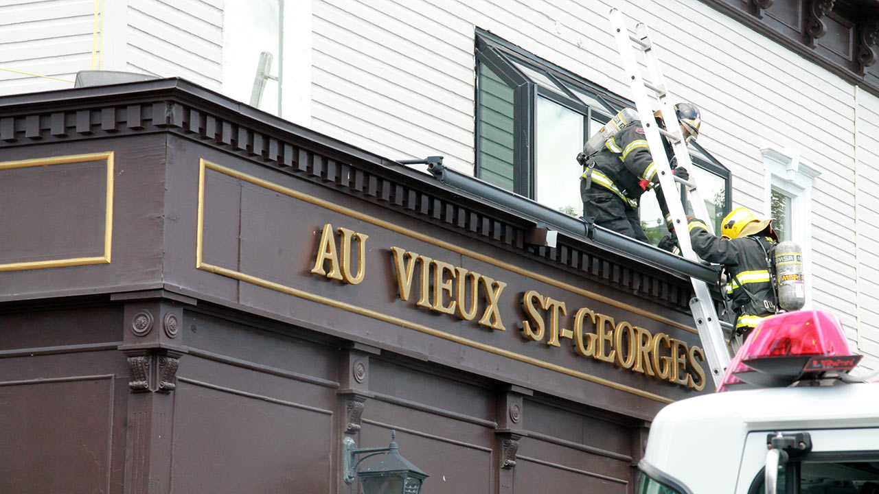 Les pompiers ont procédé à diverses vérifications.