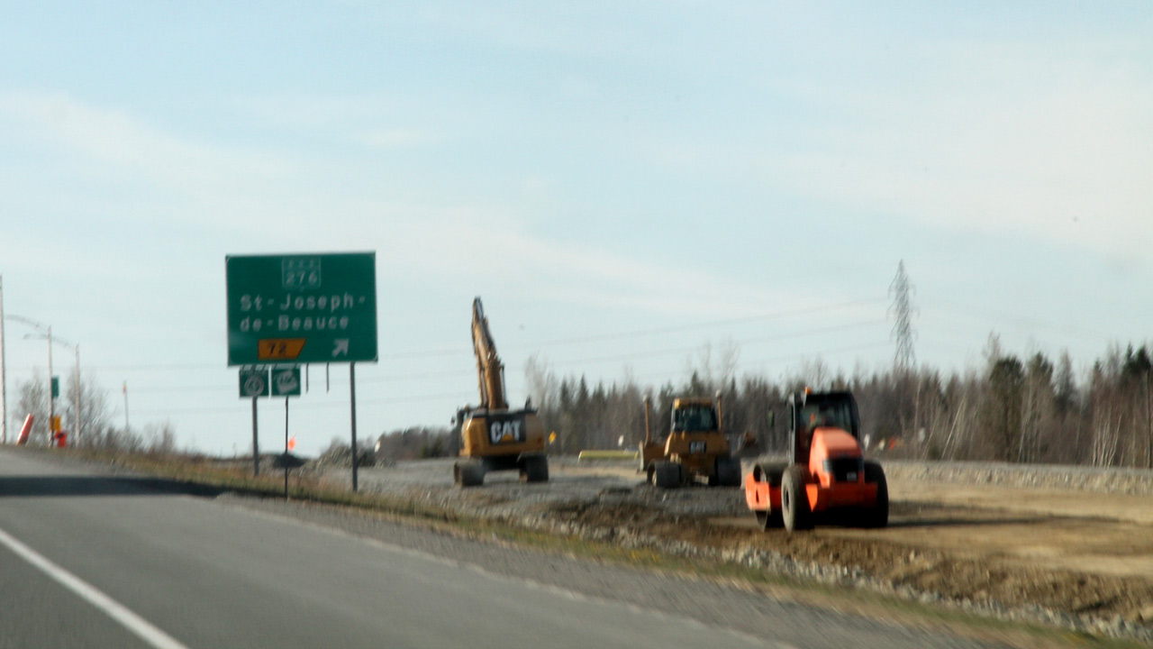 L'autoroute en direction nord sera fermée après la bretelle de sortie de Saint-Joseph.