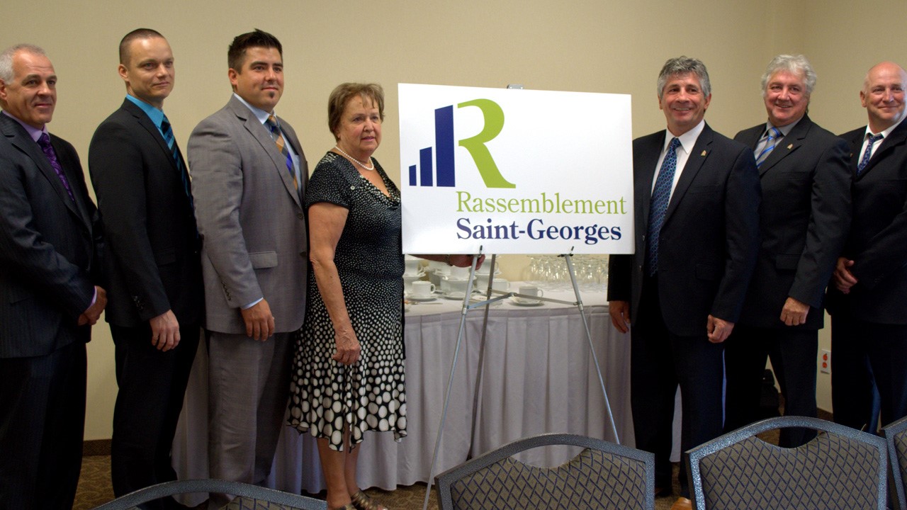Rassemblement Saint-Georges présentait ce matin sa nouvelle équipe en vue des élections municipales qui se tiendront le 3 novembre prochain.