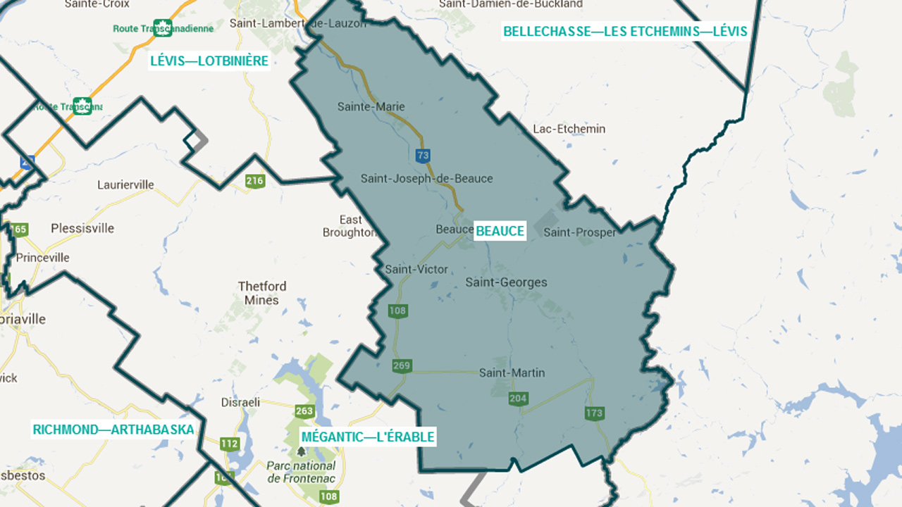 Saint-Robert-Bellarmin et Saint-Ludger feront dorénavant partie de la circonscription du Granit lors des élections fédérales.