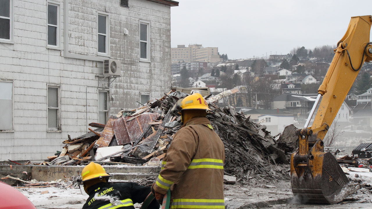 Le restaurant Joannina de Beauceville détruit par les flammes