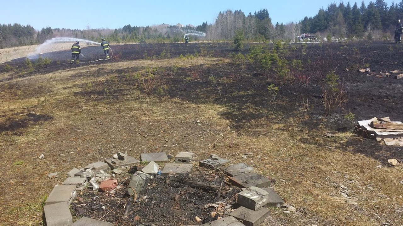 Un incendie se déclare dans un champ à Saint-Georges