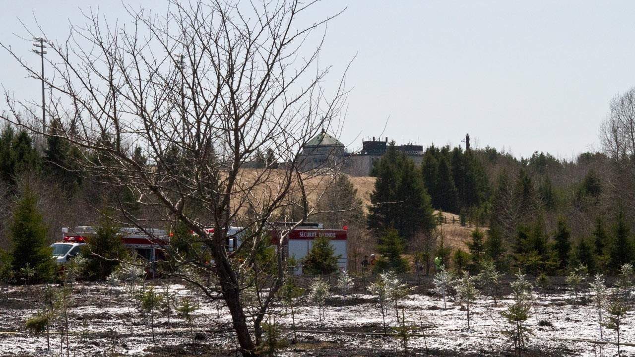 Un incendie se déclare dans un champ à Saint-Georges