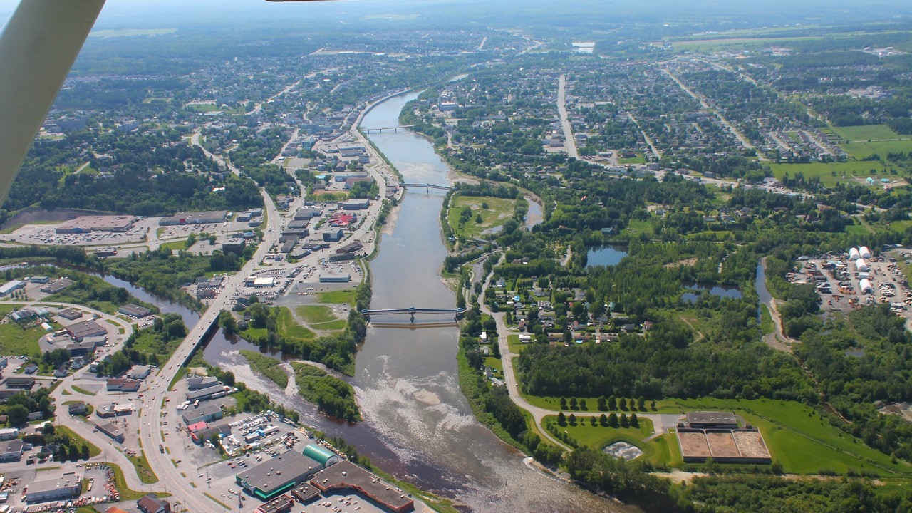 La rivière Chaudière à Saint-Georges
