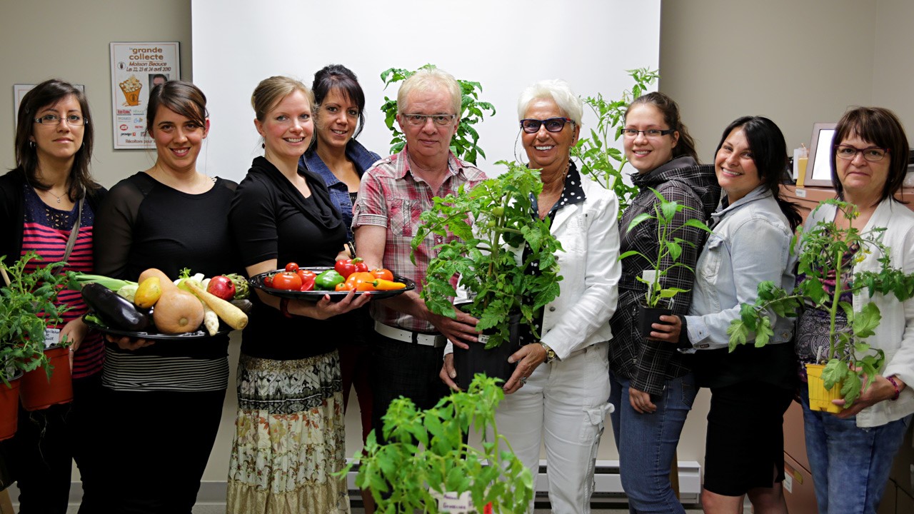 Moisson Beauce procédait également au lancement de son jardin collectif.