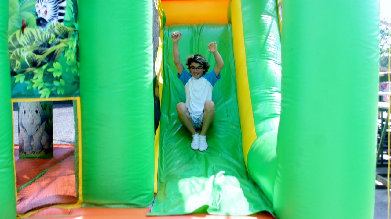 Des jeux gonflables étaient sur place pour les enfants