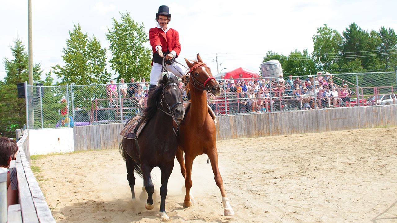 Le cirque équestre «La Luna Cabarella» était de passage à Nashville en Beauce samedi dernier.