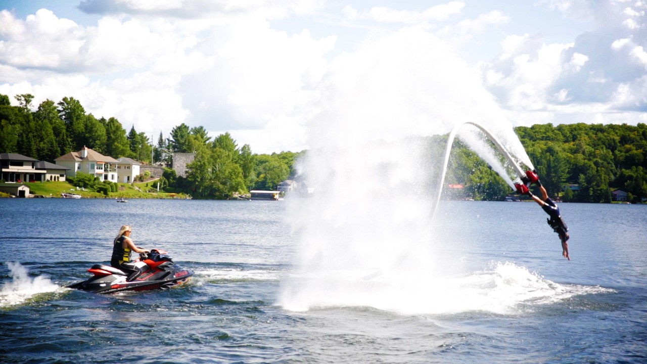La vague du Flyboard atteint la Beauce