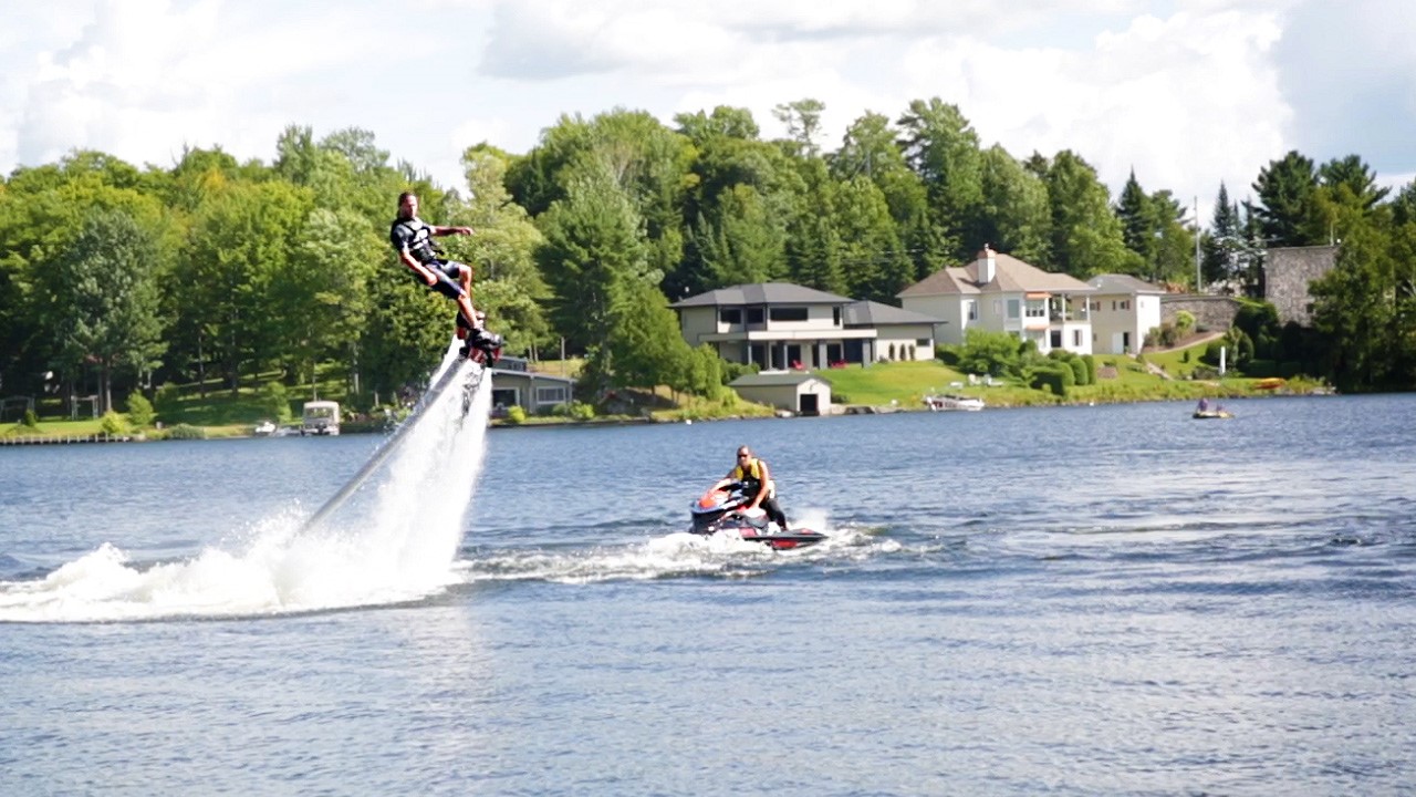 La vague du Flyboard atteint la Beauce