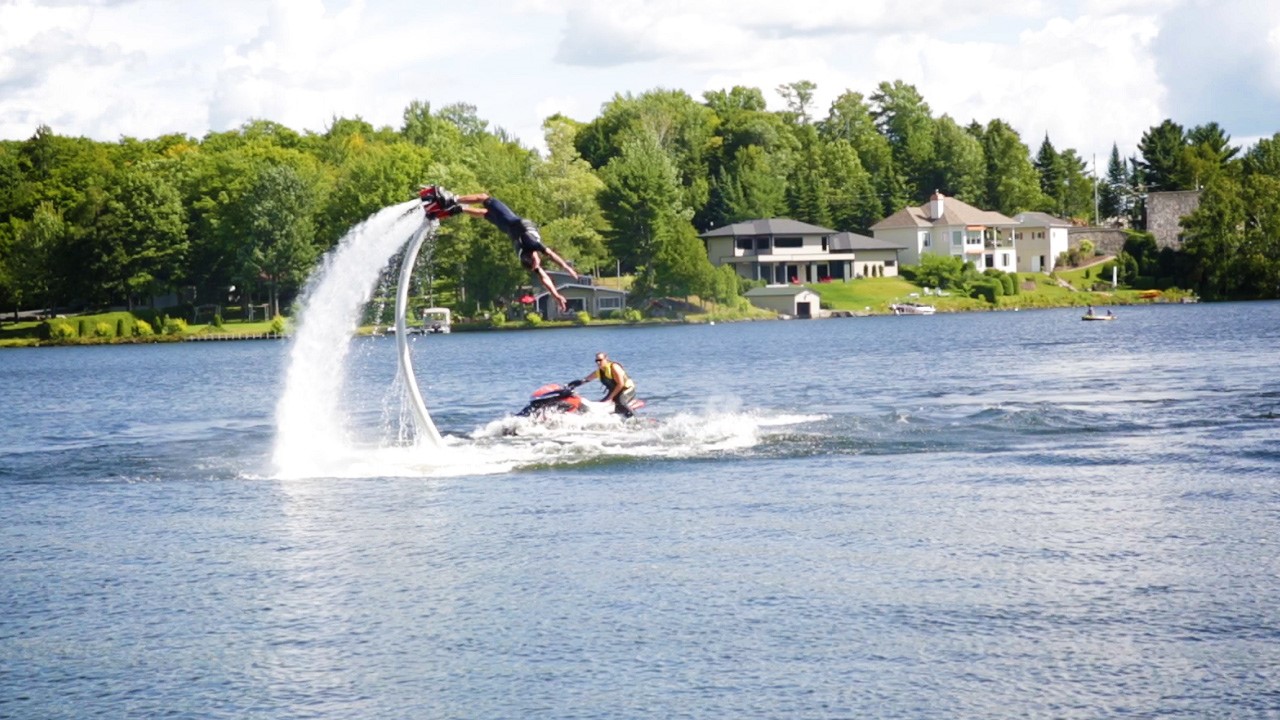 La vague du Flyboard atteint la Beauce