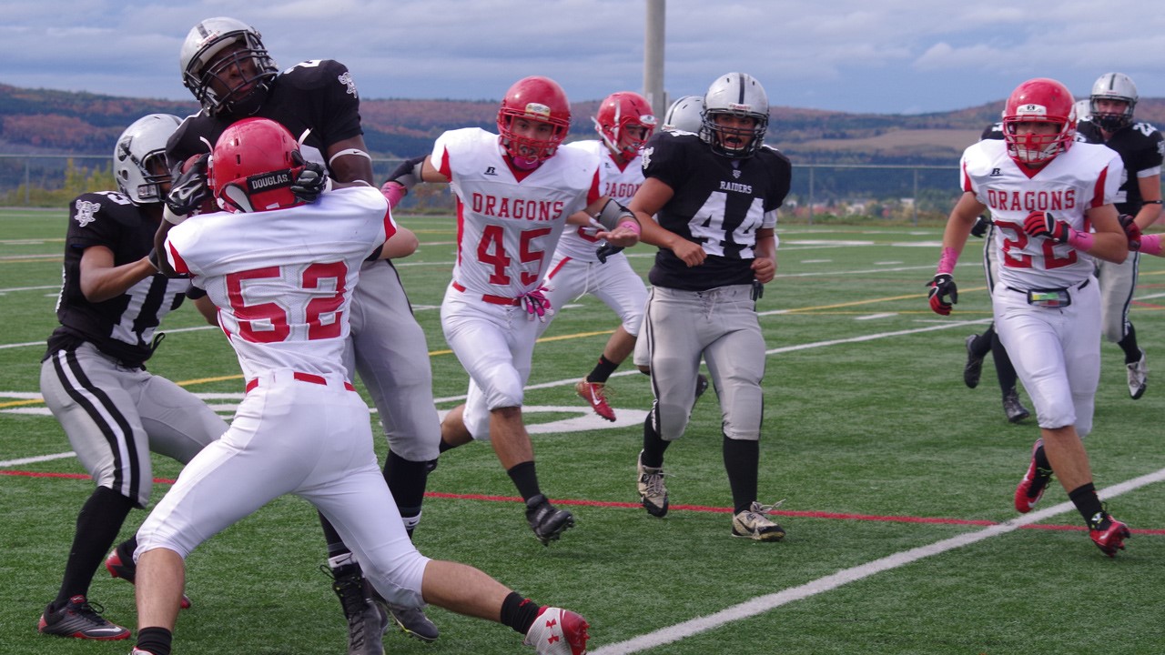 Victoire des Dragons Midget AAA samedi dernier.