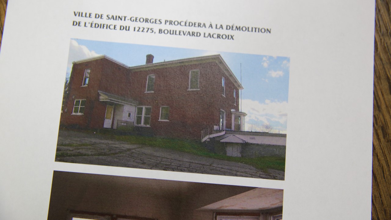 La Ville de Saint-Georges fera démolir la maison Lacroix pour une somme de 62 373 $