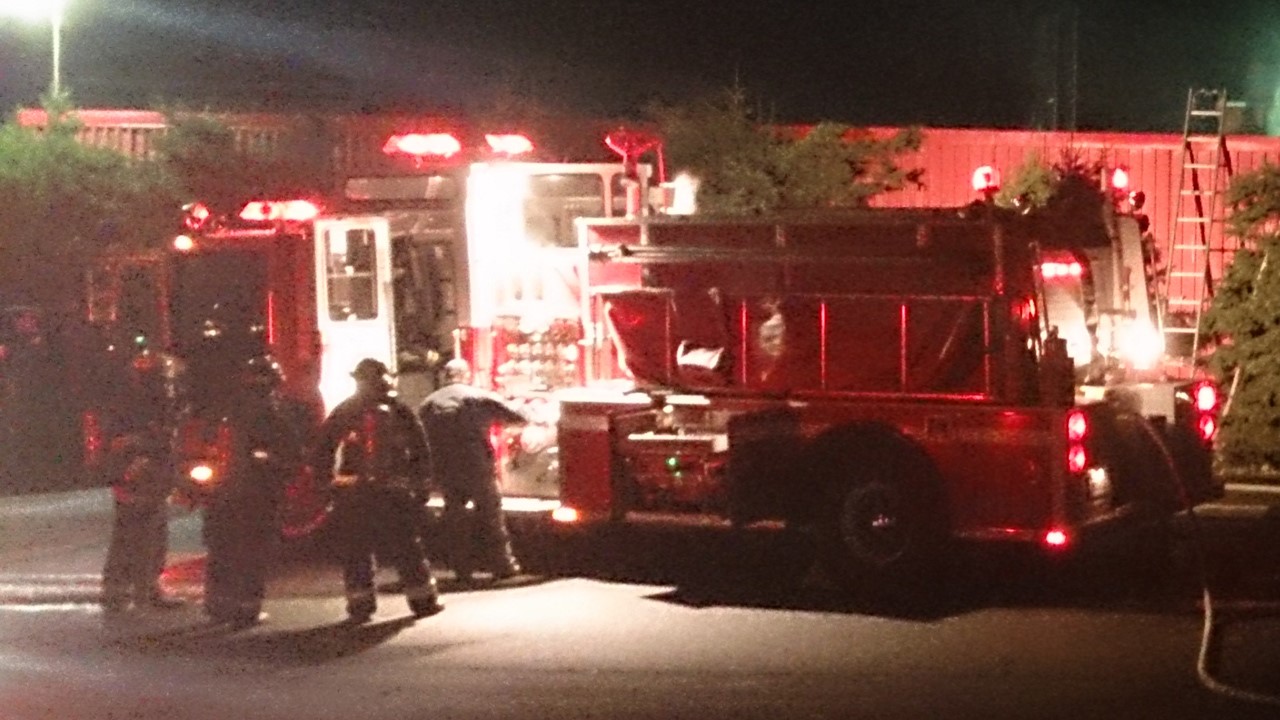 Garage détruit par les flammes chez YPC