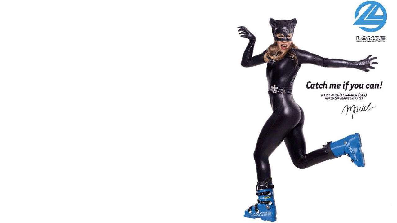 Marie-Michèle Gagnon en Catwoman pour Lange