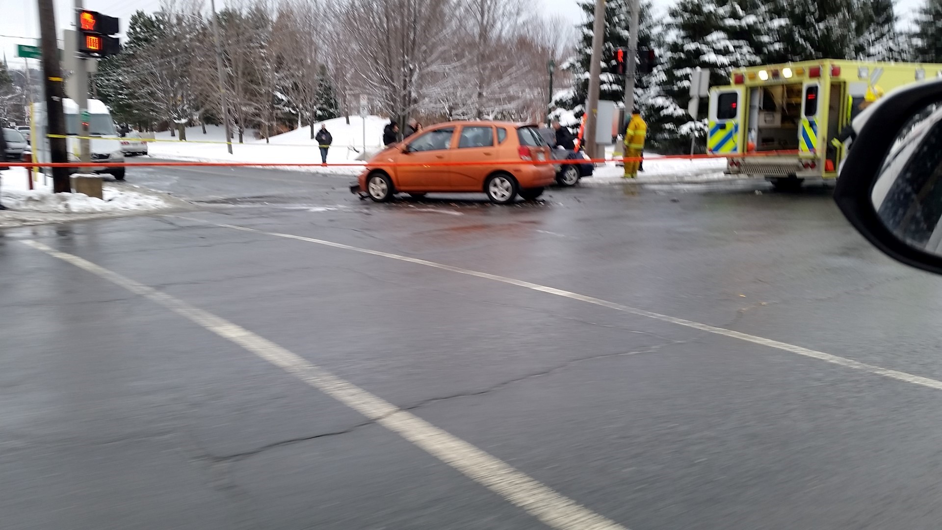 Accident sur le boul. Dionne dimanche à St-Georges