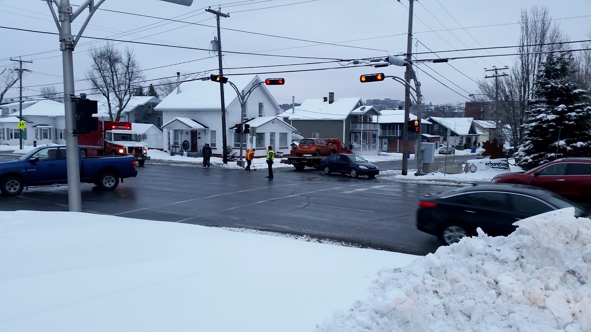 Accident sur le boul. Dionne dimanche à St-Georges