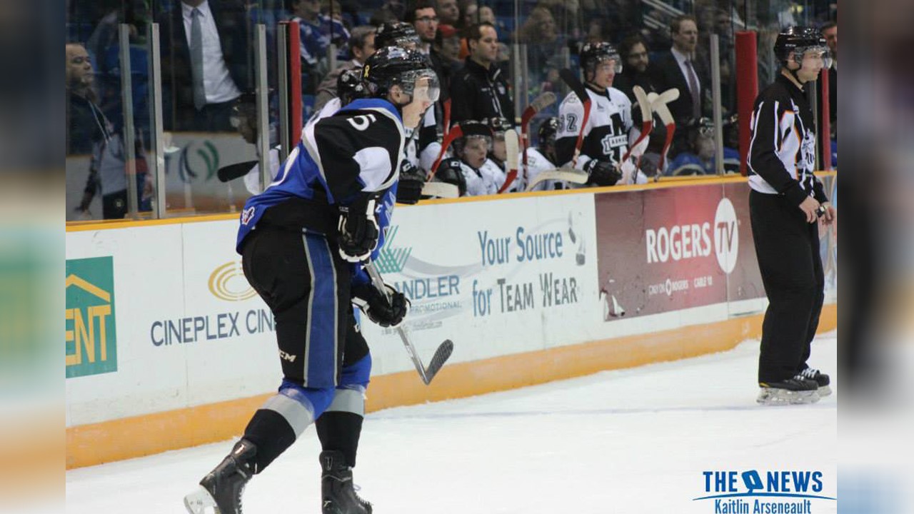 Le Mariverain Thomas Chabot a amassé 22 points dont 7 buts en 32 parties avec les Sea Dogs Saint-John.