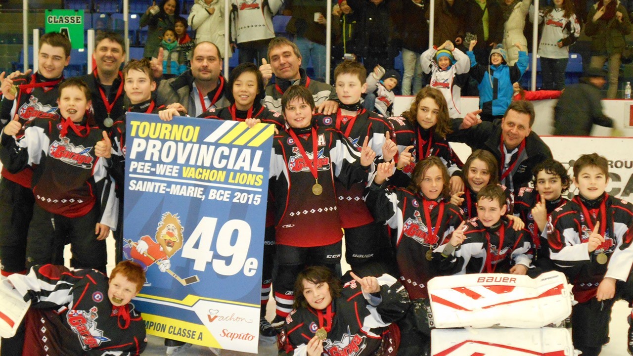 Le Garaga Pee-Wee A2 couronné champion au Tournoi Vachon-Lions de Sainte-Marie